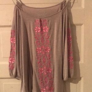 Cold shoulder blouse